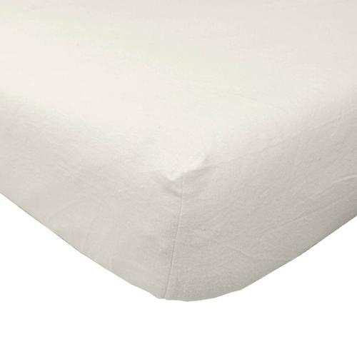 Drap-Housse Crème En Flanelle Grand Bonnet 180 G/M² - 150 X 200 Cm