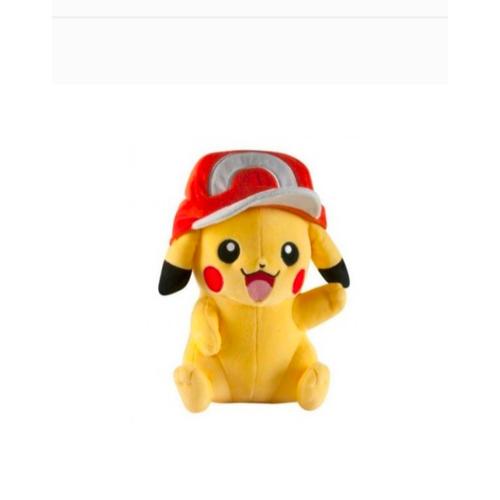 Peluche Pokémon Pikachu 25 Cm Avec Casquette 20 Ans