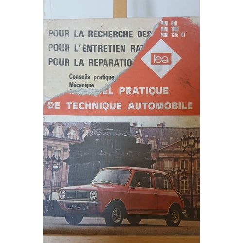 L'expert Automobile Manuel Pratique De Technique Automobile Austin Mini 850 1000 1275 Gt