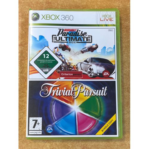Burnout Paradise The Ultimate Box X Trivial Pursuit Xbox 360