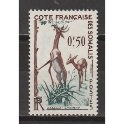Côte Des Somalis (Djibouti), 1958, Faune, N°289, Neuf.