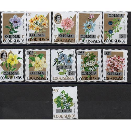 Iles Cook Timbres Fleurs