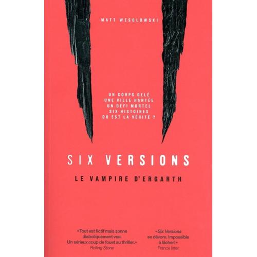 Six Versions Tome 4 - Le Vampire D'ergarth