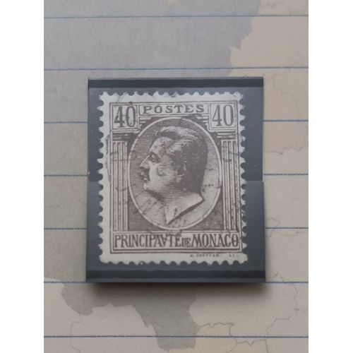 L304 -- Timbre Oblitéré Monaco N °83 -- Année 1924/33 -- " Effigie : Prince Louis 2 ".