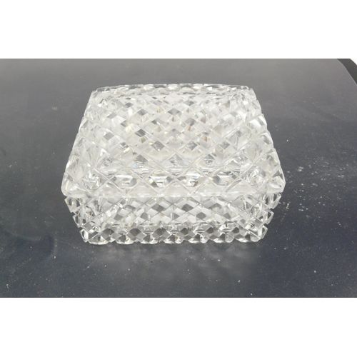 Boite en verre cisele - boite a bijoux - baguier - bonbonniere ...