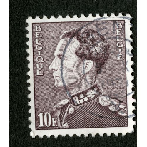 Timbre Oblitéré Belgique, België, 10 F