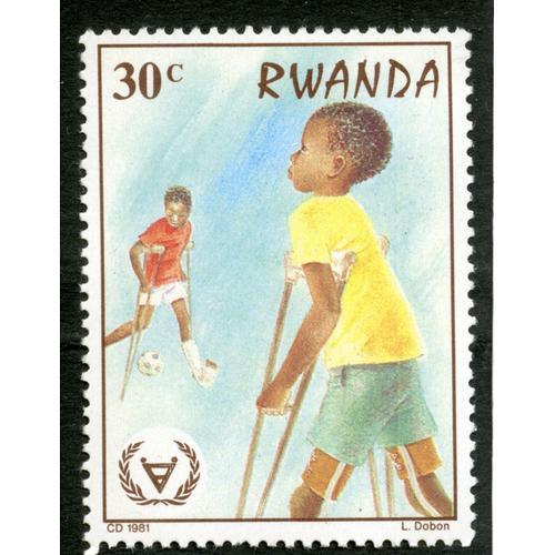 Timbre Non Oblitéré Rwanda, 30 C, 1981
