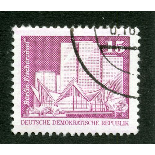 Timbre Oblitéré Deutsche Demokratische Republik, Berlin-Fischherinsel, 15