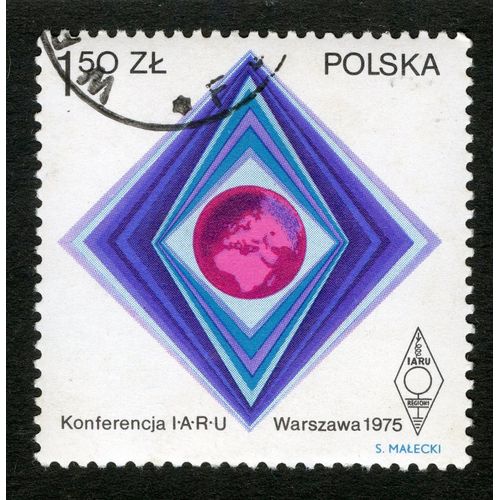 Timbre Oblitéré Polska, Konferencja I.A.R.U., Warszawa 1975, 1.50 Zl