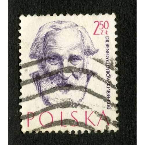 Timbre Oblitéré Polska, Dr Benedykt Dybowski 1833-1930, 2,50 Zl