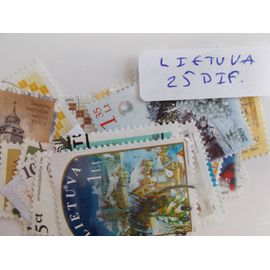 Lietuva 25 Timbres Différents