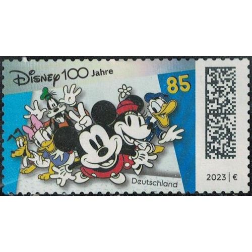 Allemagne 2023 Oblitéré Used Centenaire Dessins Animés Disney Cartoons Mickey Minnie Su