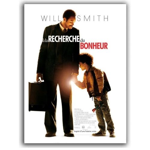 À La Recherche Du Bonheur - Affiche Originale De Cinéma - Format 120x160 Cm - Un Film De Gabriele Muccino Avec Will Smith, Jaden Smith, Thandiwe Newton, Brian Howe - Année 2006