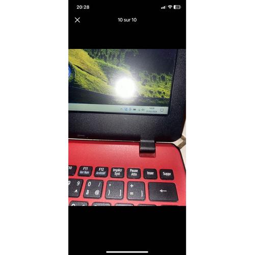 Acer Aspire ES1-131 - 11.6" Intel Celeron N - Ram 2 Go - DD 32 Go - Rouge
