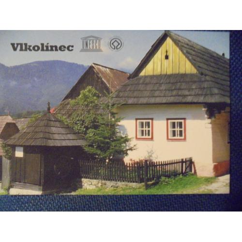 Carte Postale Slovaquie Vikolinec Couleur 10 X15 Cm Maisons Typique Avec Toitures En Bois. Au Centre De La Slovaquie, Patrimoine Unesco