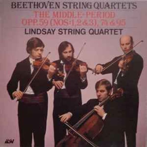 Beethoven - Lindsay String Quartet - The Middle-Period Opp. 59 (Nos: 1, 2 & 3), 74 & 95 - Coffret 3 Cd