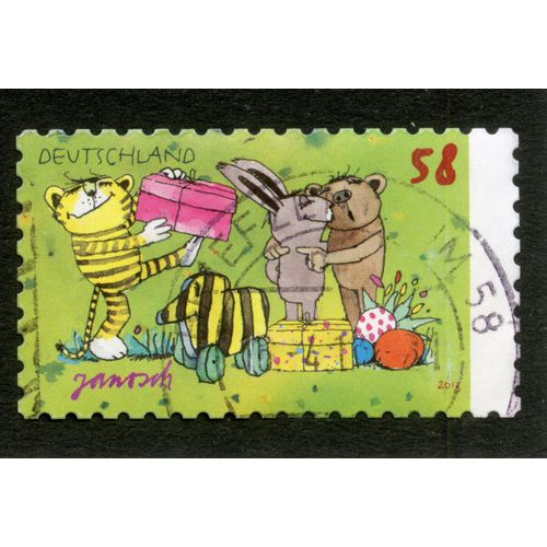 Timbre Oblitéré Deutschland, Janosch, 2013, 58