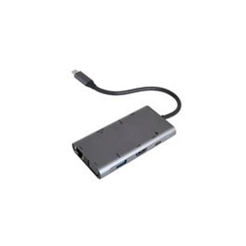 Hub USB Accsup HUB USB-C 9 EN 1 100W GRIS ANTHRACITE