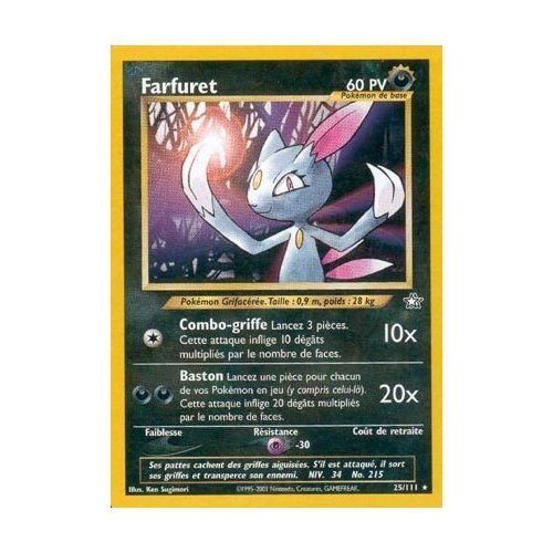 Pokemon - Neo Genesis - Farfuret - 25/111 - 60pv - Rare