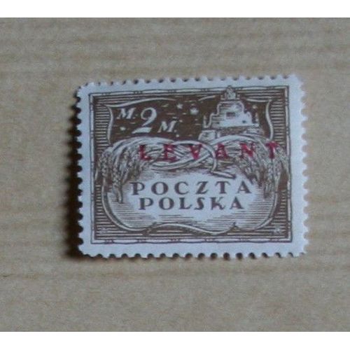 Timbre Pologne (Indication Levant En Surimpression)
