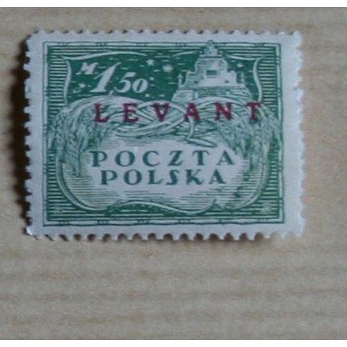 Timbre Pologne (Indication Levant En Surimpression)
