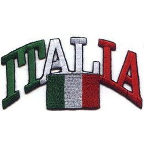 Italie Italia Ecusson Patch Embleme Arche  11 Cm X 5,5 Cm