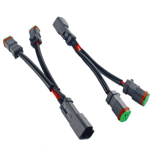 Type Y Adaptateur De Prise Deutsch Dt Dtp 2 Broches Pour Led Pod Faisceau De Câblage De Connecteurs De Mise À Niveau De La Lumière De Travail