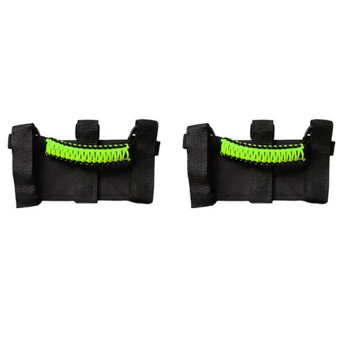 Poignées De Maintien Pour Barre De Roulement Pour Yj Tj Jk Jku Jl Jlu Jt 1955-2022 Utv Atv, Vert