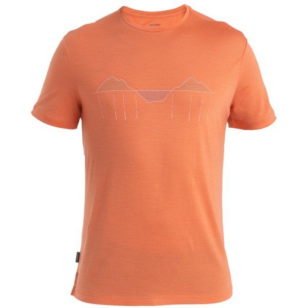 Merino 125 Cool-Lite Sphere Iii S/S Trail Climb T-Shirt En Laine Mérinos Taille Xl, Orange