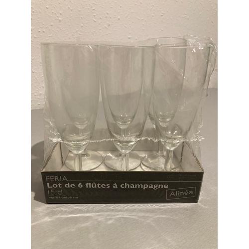Lot 6 Verres À Champagne 