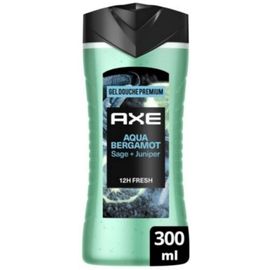 Gel Douche Homme Parfum Sauge & Genévrier Aqua Bergamot Axe 300ml 