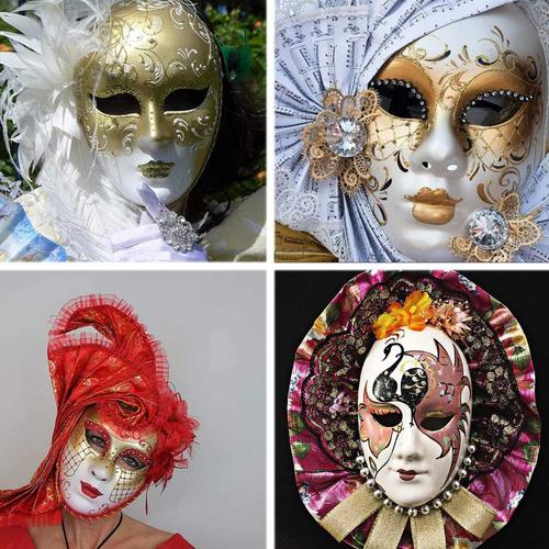 Masque Blanc, 12 Pièces Séries Halloween Masque Masque De Diy Vierge Danse Cosplay Fête Masque De Papier De Mascarade À Décorer
