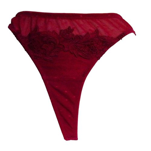 Charlott' Lingerie String Bordeaux