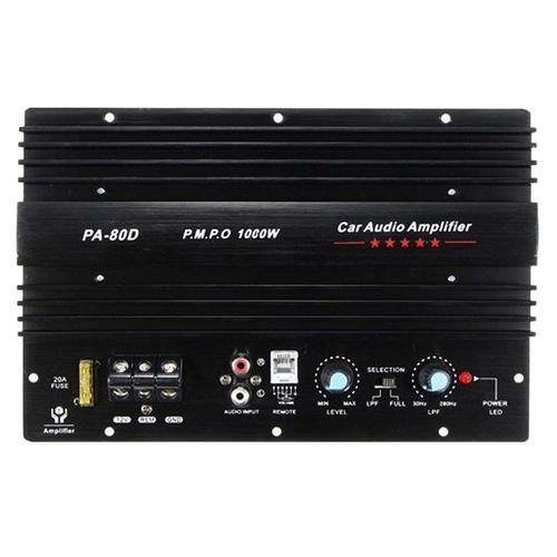 12v 1000w Voiture Audio Haute Puissance Amplificateur Amplificateur Conseil Puissant Caisson De Basses Basse Ampli Pa-80d