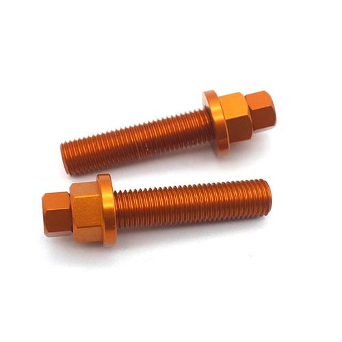 Blocs D'essieu Arrière Vis De Boulon De Réglage De Chaîne Pour Sxf Excf 125 150 250 350 450 530 690 990 1190 Adventure (Orange)