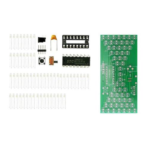 Kit De Bricolage Sablier Électronique 5v Kits De Production Électrique Drôles Précis Avec Lampe À Led Double Couche Pcb Board 84x40mm