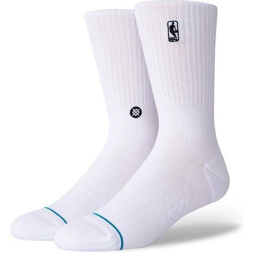 Nba Logoman Crew Socks, Blanc L