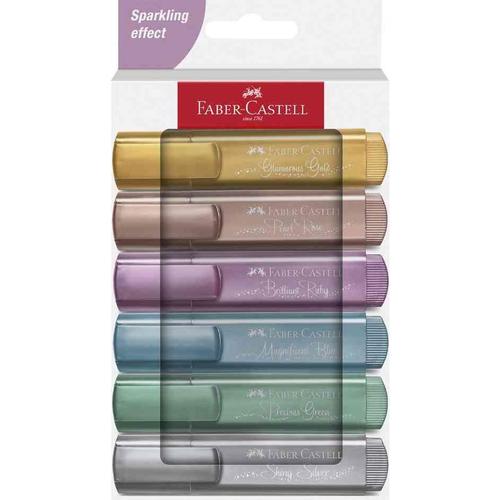 Faber-Castell Surligneur Textliner 46 Metallic, Étui De 6