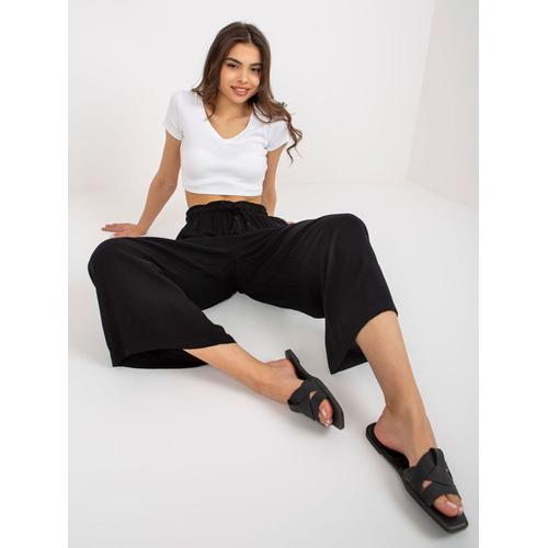 Pantalons D'été Pour Femmes Manuela Noir: S