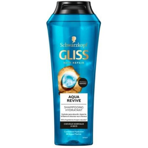 Shampoing Aqua Revive Hydratant Pour Cheveux Normaux Gliss 250ml 