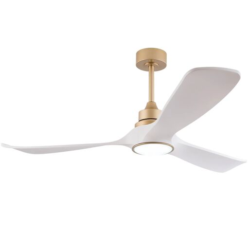 Ventilateur de Plafond avec Lumière et Telecommande,132CM Ventilate...
