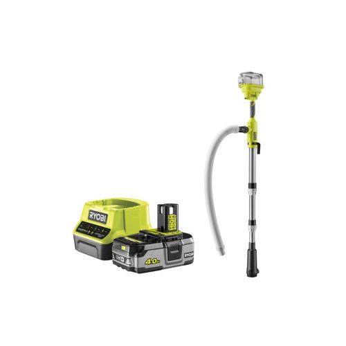 Pack RYOBI 18V Pompe à eau télescopique - 3360 L/H - 1 Batterie 4,0Ah - 1 Chargeur