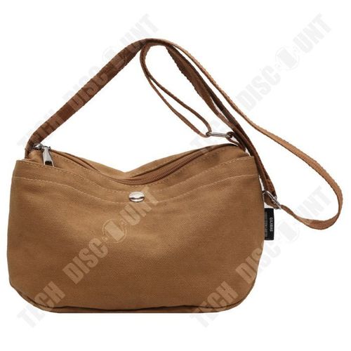 TD® Canvas Small Satchel Phone Bag Simple Solid Colour Casual Shoulder Crossbody Bag Small Cloth Bag Suitable for Work Travelling