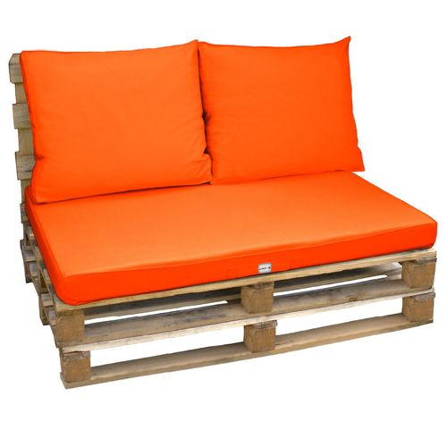 Kit De Coussins Déhoussables Pour Palette - Orange