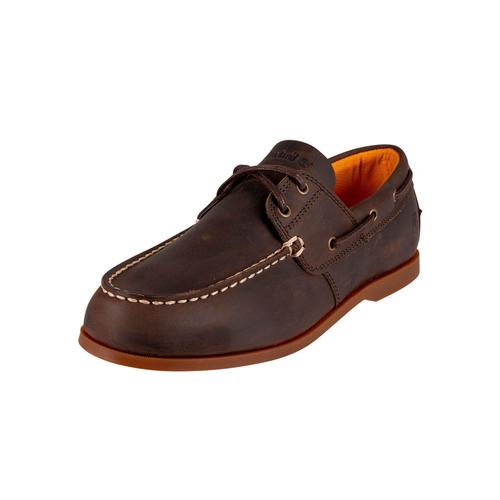 Timberland Chaussures Bateau En Cuir Cedar Bay Marron