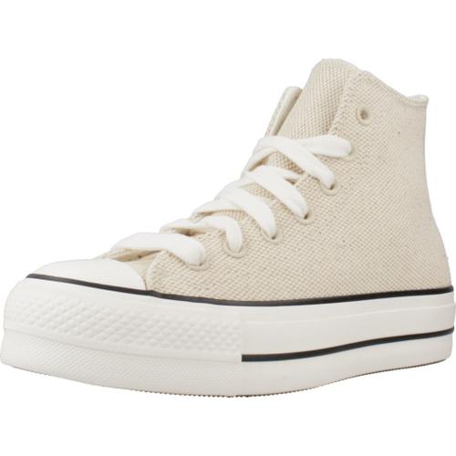 Converse Chuck Taylor All Lift Canvas Leather Colour Beige