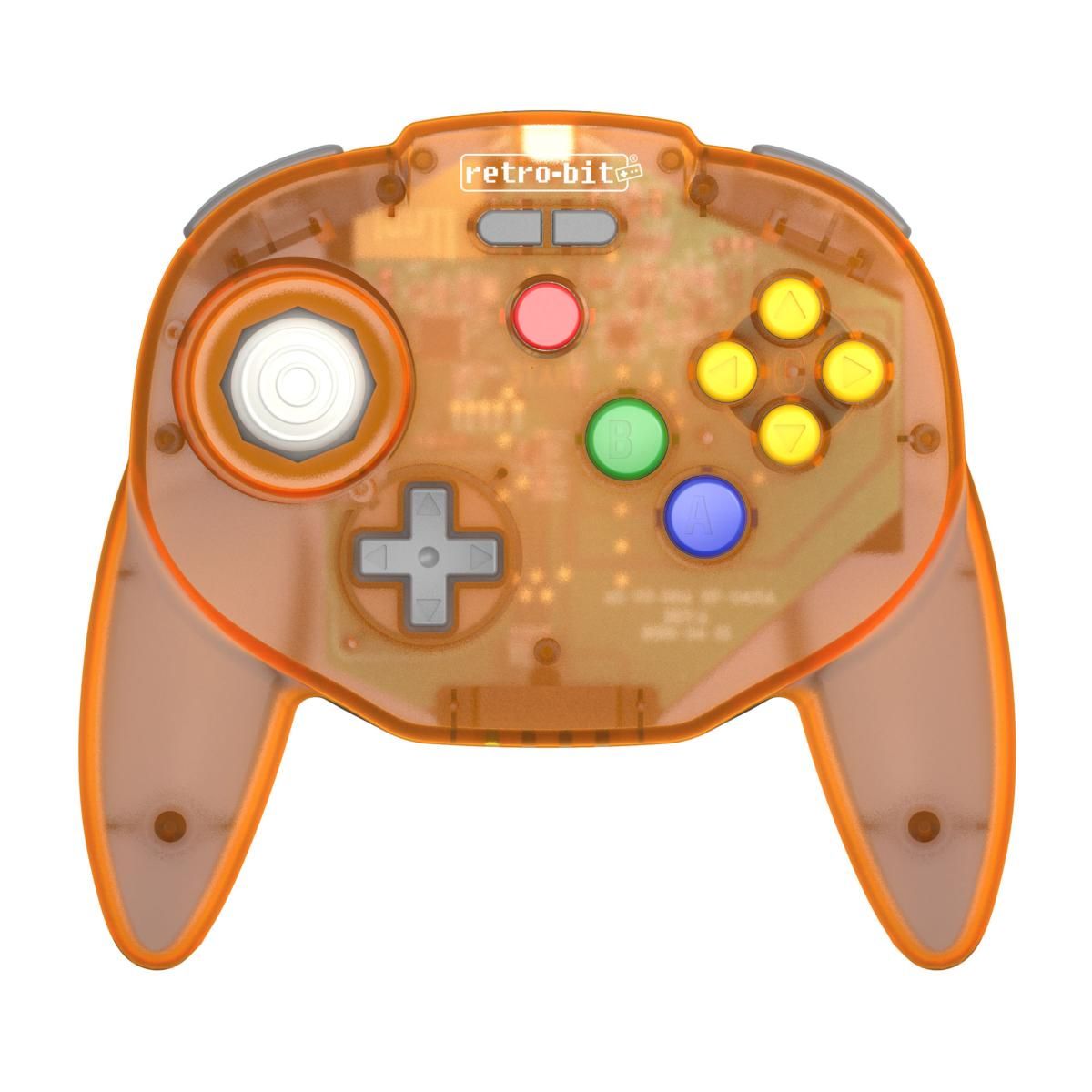 Retro-Bit Tribute 64 2.4ghz Manette Sans Fil Pour Nintendo 64/Switch/Pc/Mac Orange Hawk