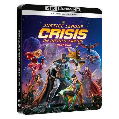 Justice League : Crisis On Infinite Earths - Partie 2 - 4k Ultra Hd + Blu-Ray - Édition Boîtier Steelbook