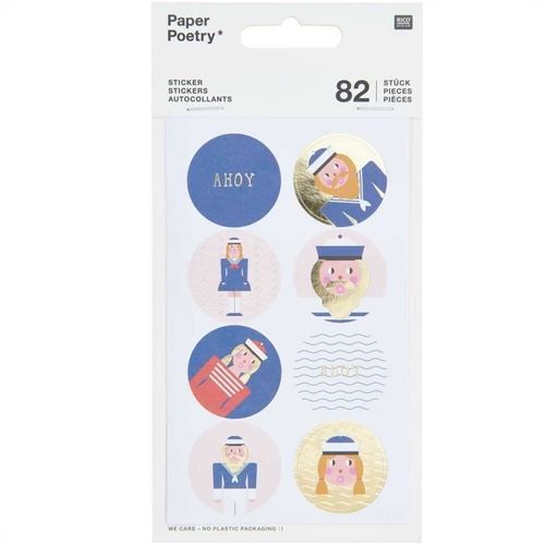 82 Autocollants - Thme Marins - Rico Design - Dors Et Couleurs Pastel