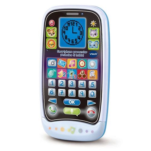 Telephone Jouet Enfant Vtech - 3480-529222 - Smartphone Prescolaire Animaux A La Parole, , Bleu